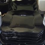 Assiettes plates noires